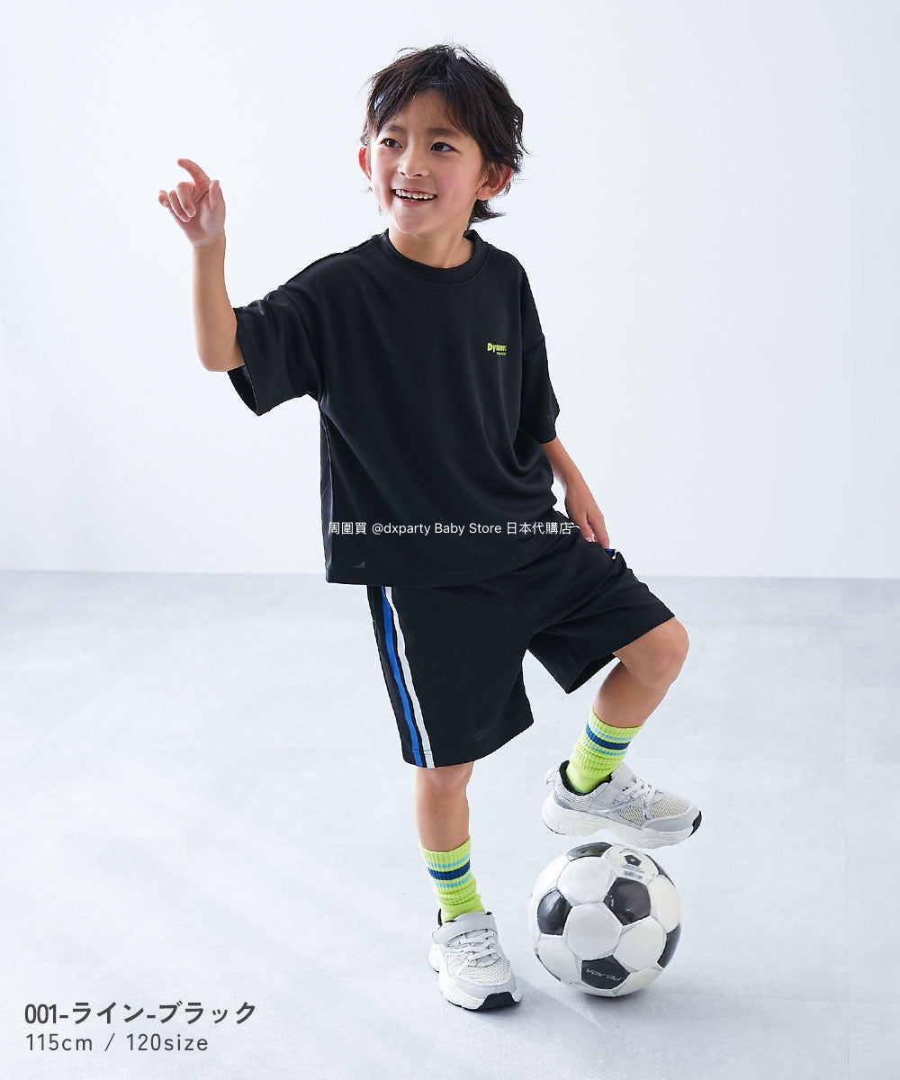 Japanese children's clothing dev!rock cool quick-drying series smooth stretch mesh breathable sports shorts 100-160cm contact cool boys/girls summer PANTS sports series