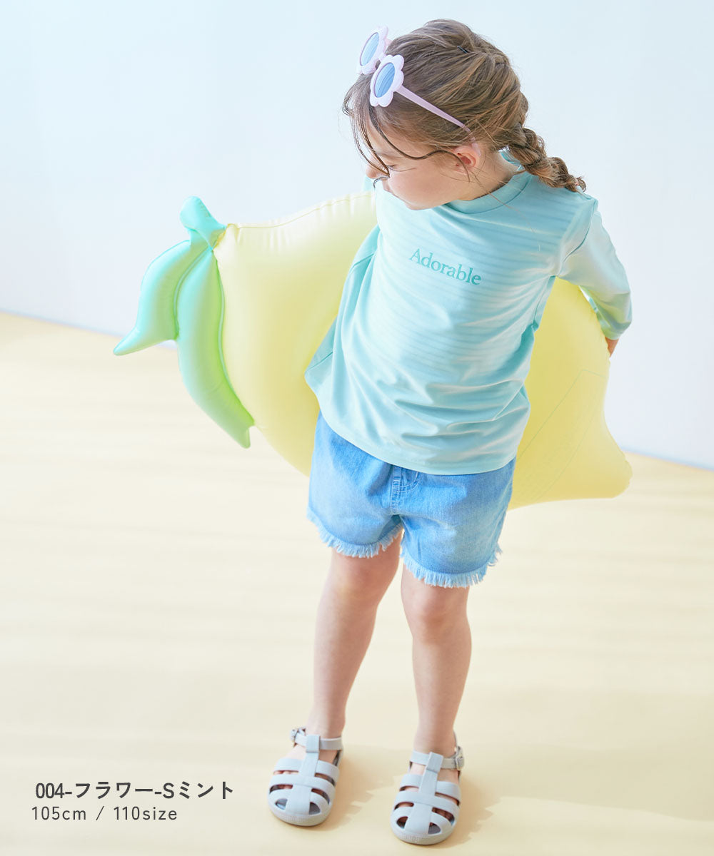 Japanese children's clothing dev!rock UV protection top swimsuit 100-160cm boys/girls summer swimsuit special edition