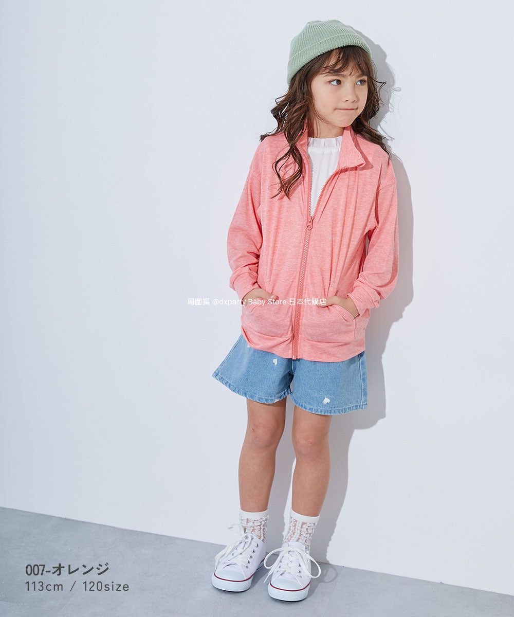 Japanese children's clothing dev!rock UV protection thin stand collar jacket 100-160cm boys/girls spring and summer outerwear