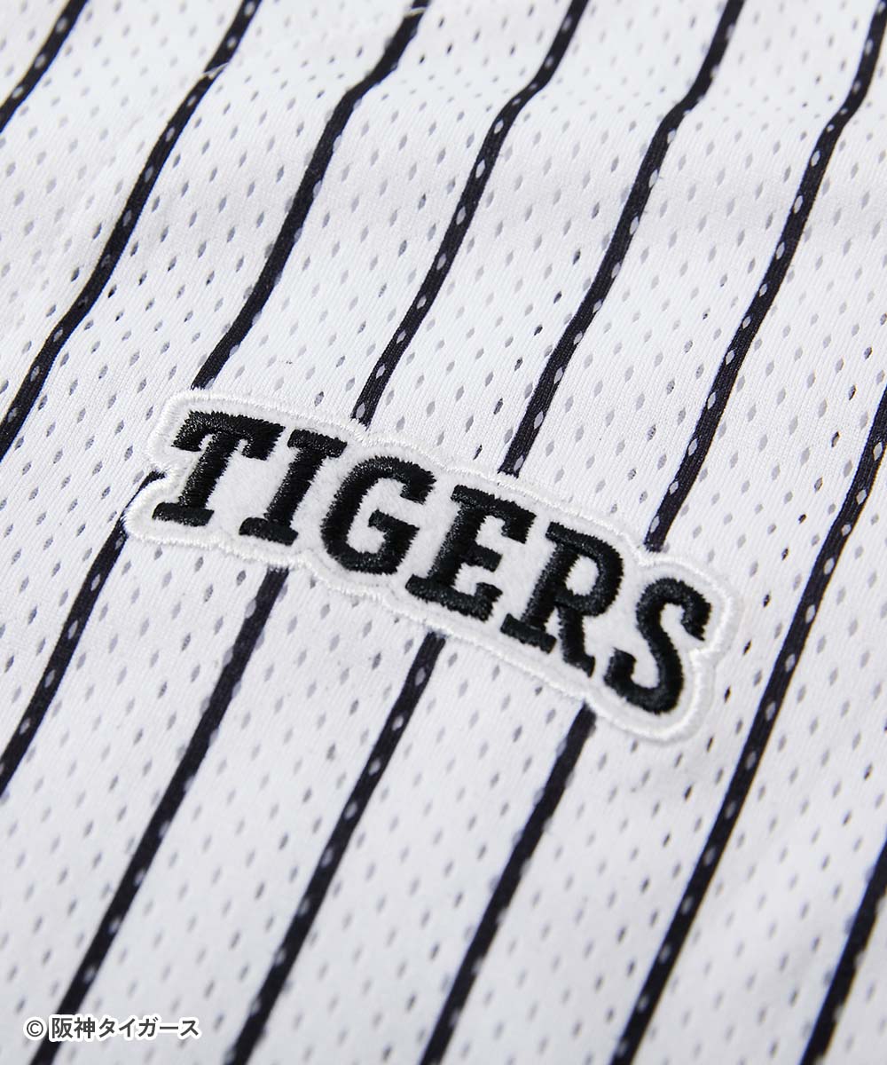 Japanese dev!rock x Hanshin Tigers Mesh Baseball Jacket (100-160cm) for Boys and Girls Summer TOPS OUTERWEAR