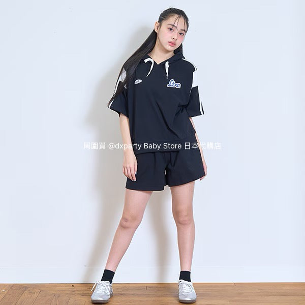 Lovetoxic Japanese Children's Clothing Two-Piece Sports Set (140-170cm) Girls Summer TOPS PANTS