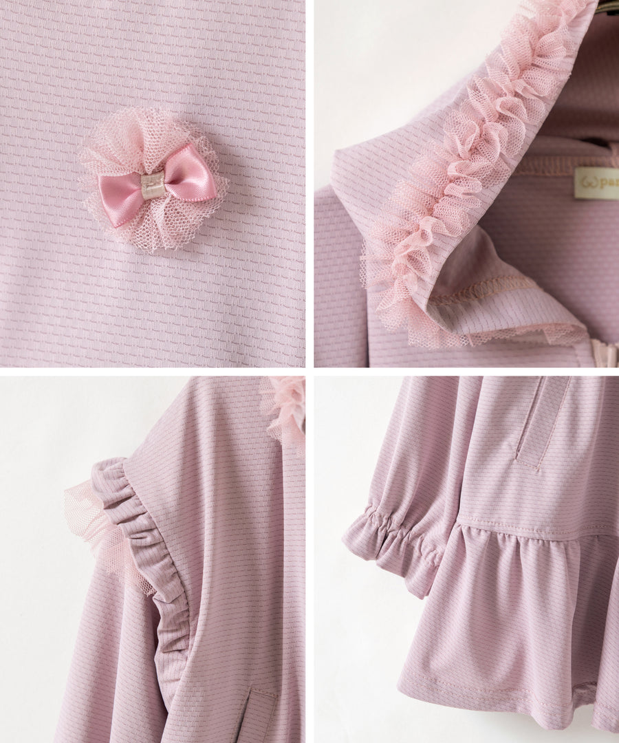 Japanese children's clothing panpantutu UV protection quick-drying series ruffled jacket 80-150cm girls summer outerwear