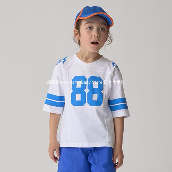 Japanese children's clothing mini #ML anti-fouling series waterproof series sports tops 90-140cm boys'/girls' summer TOPS
