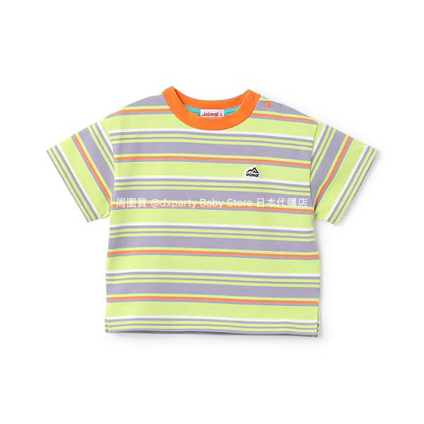 Japanese children's clothing mini#ML striped top 90-140cm boys/girls summer TOPS