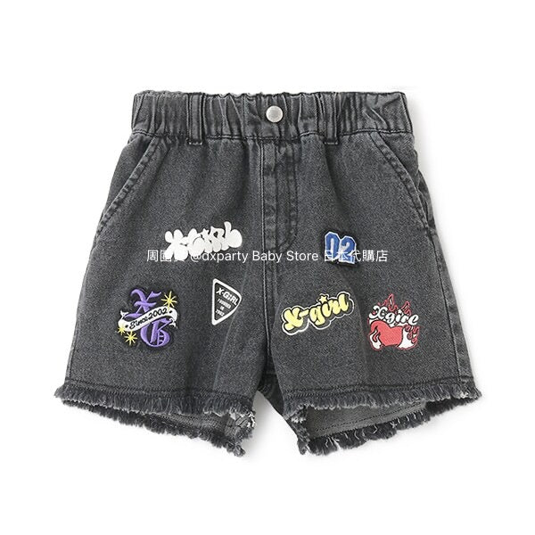 Japanese children's clothing X-girl Stages denim shorts 90-140cm girls' summer PANTS