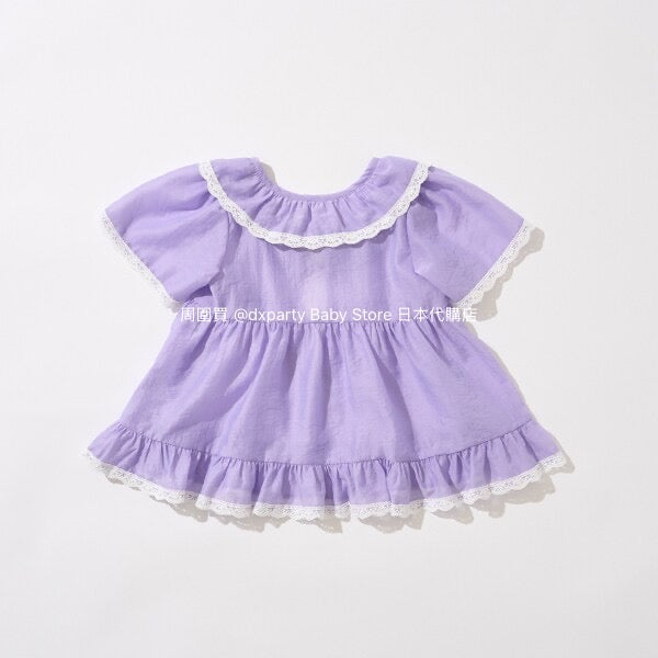 Japanese children's clothing Ly# mine chiffon coat shirt 100-150cm girls summer TOPS OUTERWEAR
