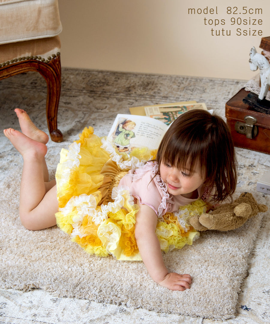 Japanese children's clothing panpantutu lemon cake tutu skirt 70-135cm girls' newborn baby summer SKIRTS