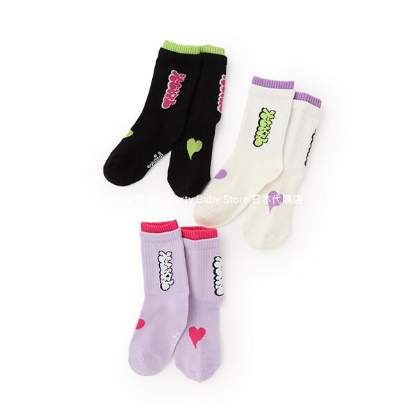 X-girl Stages socks (1 pair, 13-21cm) shipped directly from Japan
