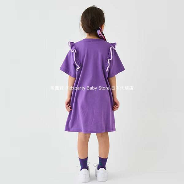Japanese children's clothing mini#ML anti-fouling series ruffle dress 90-140cm girls summer dresses