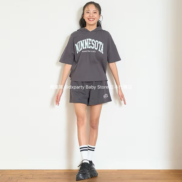 Lovetoxic Japanese Kidswear Cold Contact Casual Two-Piece Set (140-160cm) Girls Summer TOPS PANTS