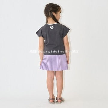 Japanese children's clothing Ly# mine bow top 100-150cm girls summer TOPS