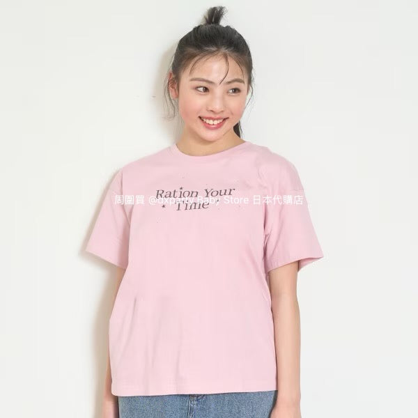 Lovetoxic Japanese children's clothing letter print top 140-160cm girls summer TOPS