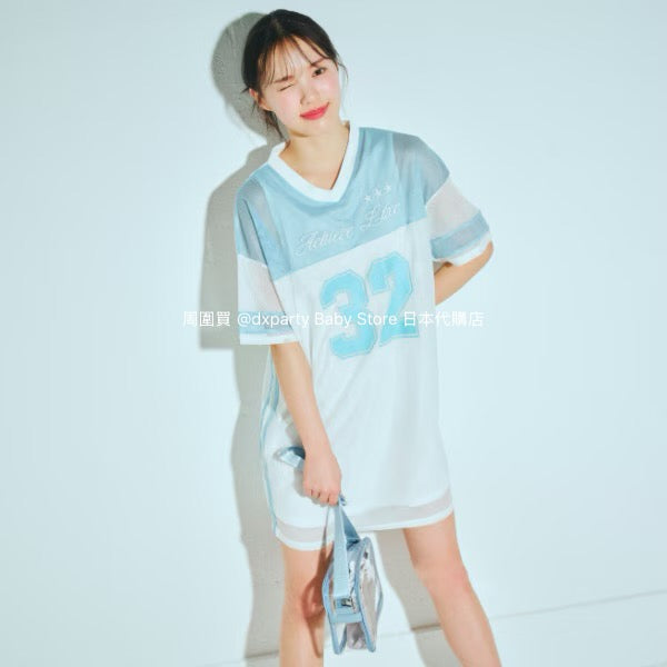 Lovetoxic Japanese Kids Clothing: Cool-Contact Sporty Mesh Dress (140-170cm) for Girls (Summer Dress)