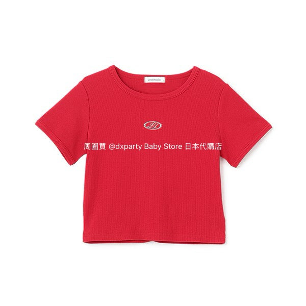 Lovetoxic Japanese children's clothing cropped top 140-160cm girls summer TOPS