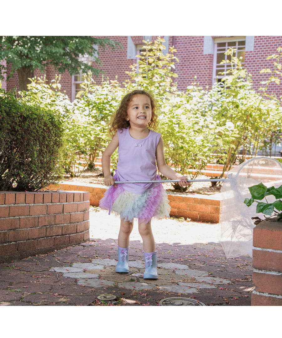 Japanese children's clothing panpantutu vest patchwork yarn tutu dress 80-140cm girls summer dresses