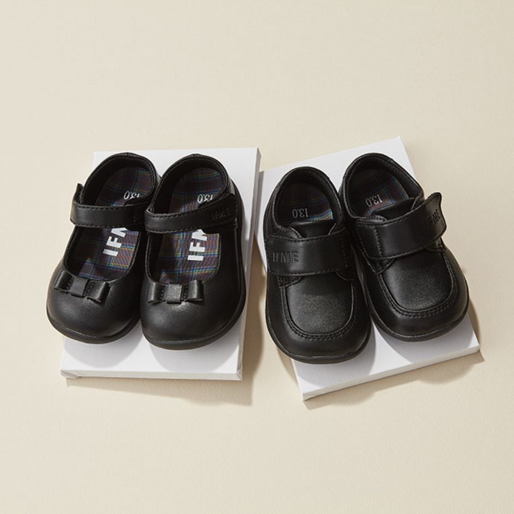 IFME Japanese-Supported Leather Shoes for Healthy and Functional Children (12-15cm) Boys' Shoes