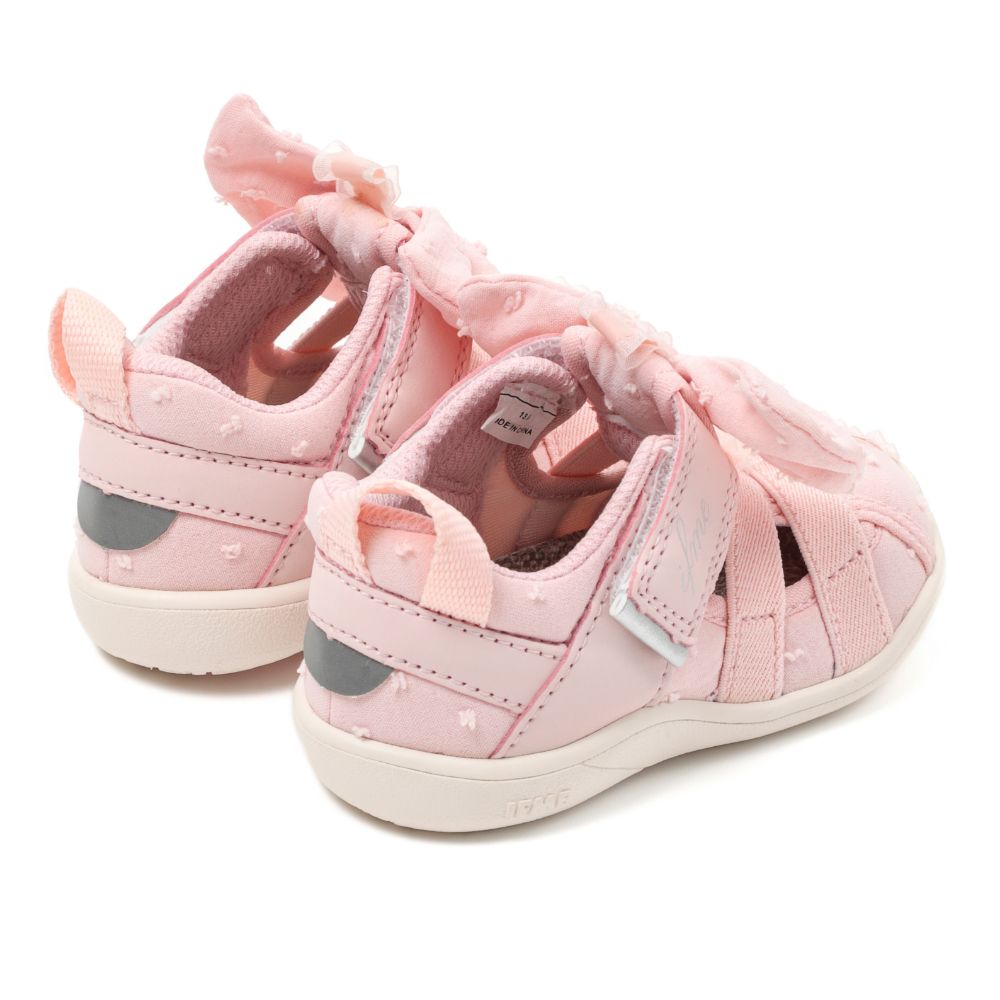 IFME CALIN Large Bow Amphibious Sneakers (Direct from Japan) - Healthy Functional Children's Shoes (12-15cm) (Girls' Shoes)