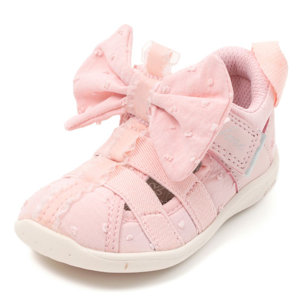 IFME CALIN Large Bow Amphibious Sneakers (Direct from Japan) - Healthy Functional Children's Shoes (12-15cm) (Girls' Shoes)