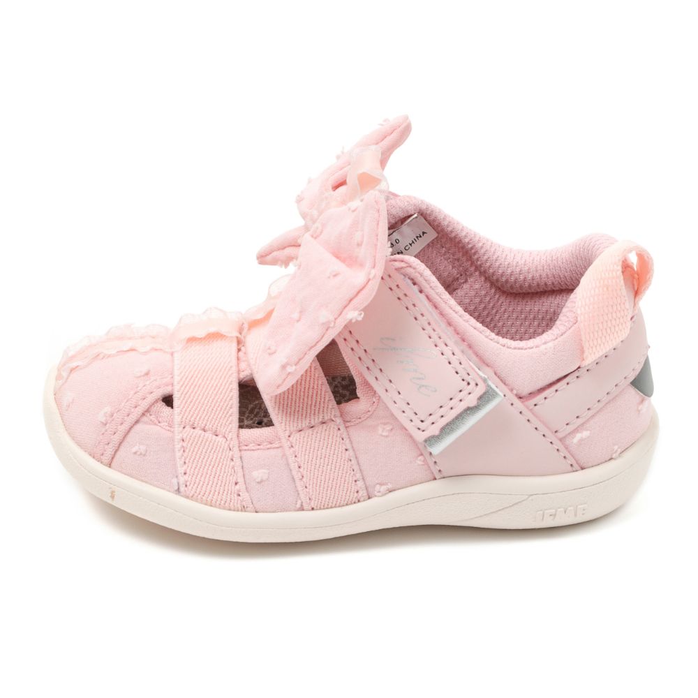 IFME CALIN Large Bow Amphibious Sneakers (Direct from Japan) - Healthy Functional Children's Shoes (12-15cm) (Girls' Shoes)