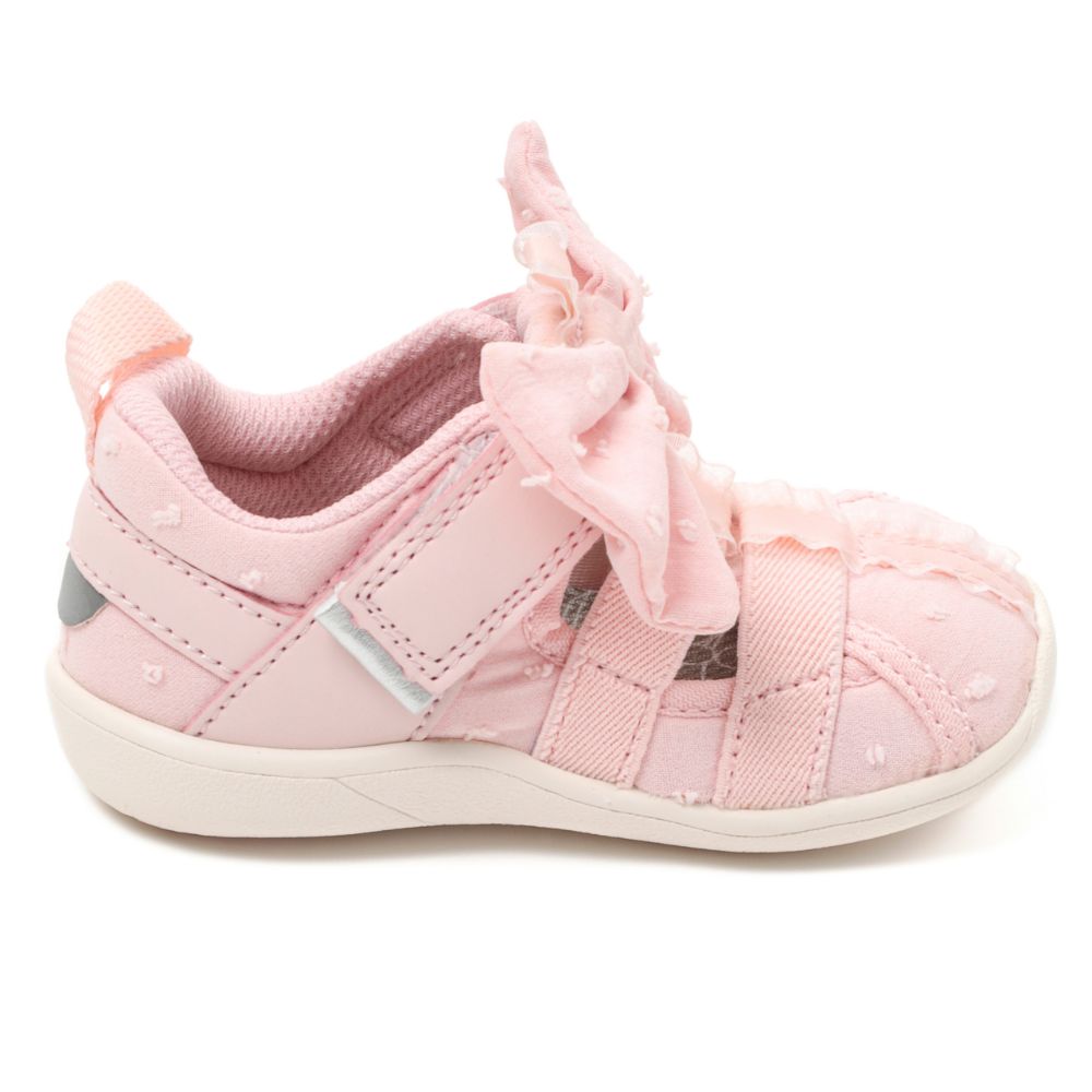 IFME CALIN Large Bow Amphibious Sneakers (Direct from Japan) - Healthy Functional Children's Shoes (12-15cm) (Girls' Shoes)