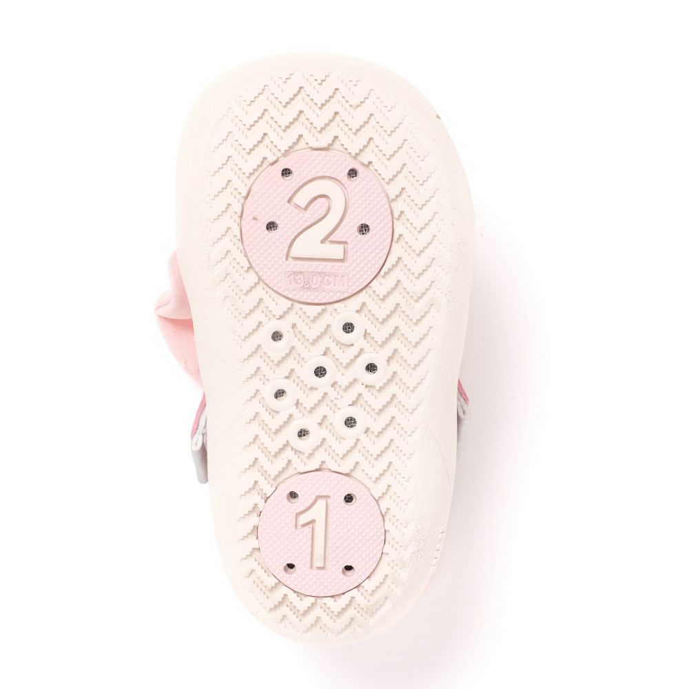 IFME CALIN Large Bow Amphibious Sneakers (Direct from Japan) - Healthy Functional Children's Shoes (12-15cm) (Girls' Shoes)