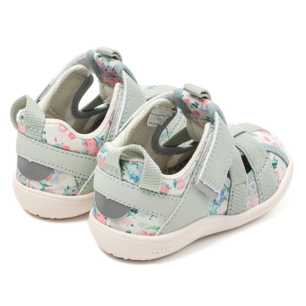 IFME CALIN Watercolor Pattern Amphibious Sneakers (Direct from Japan) - Healthy Functional Children's Shoes (12-15cm) for Girls