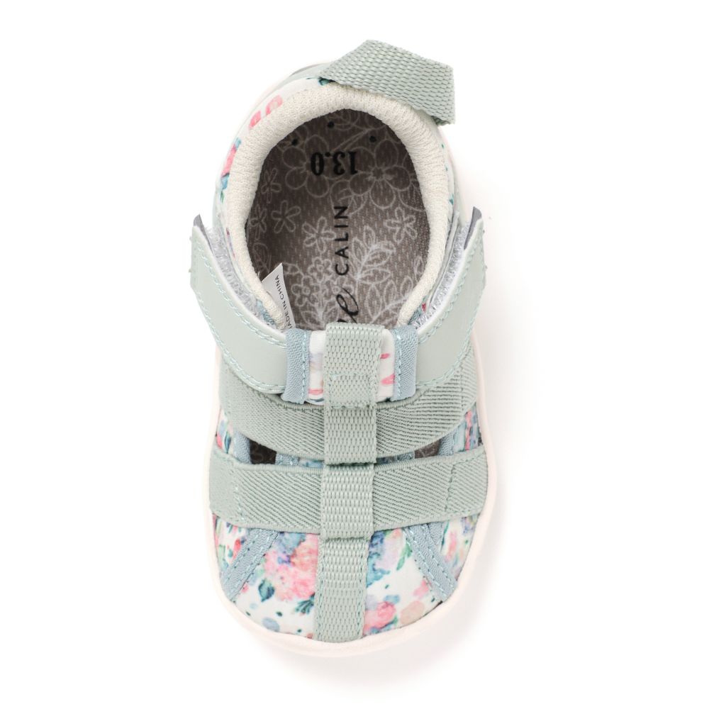 IFME CALIN Watercolor Pattern Amphibious Sneakers (Direct from Japan) - Healthy Functional Children's Shoes (12-15cm) for Girls