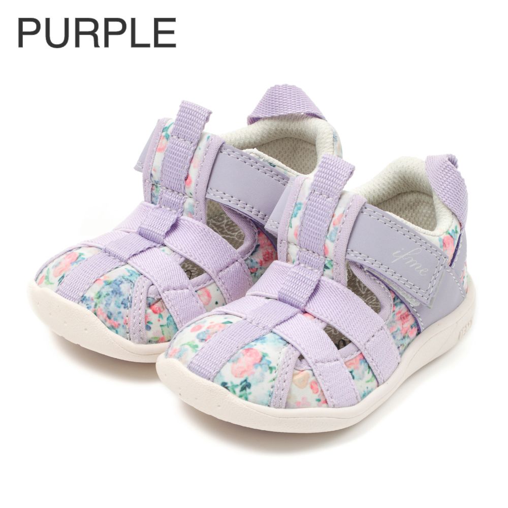 IFME CALIN Watercolor Pattern Amphibious Sneakers (Direct from Japan) - Healthy Functional Children's Shoes (12-15cm) for Girls