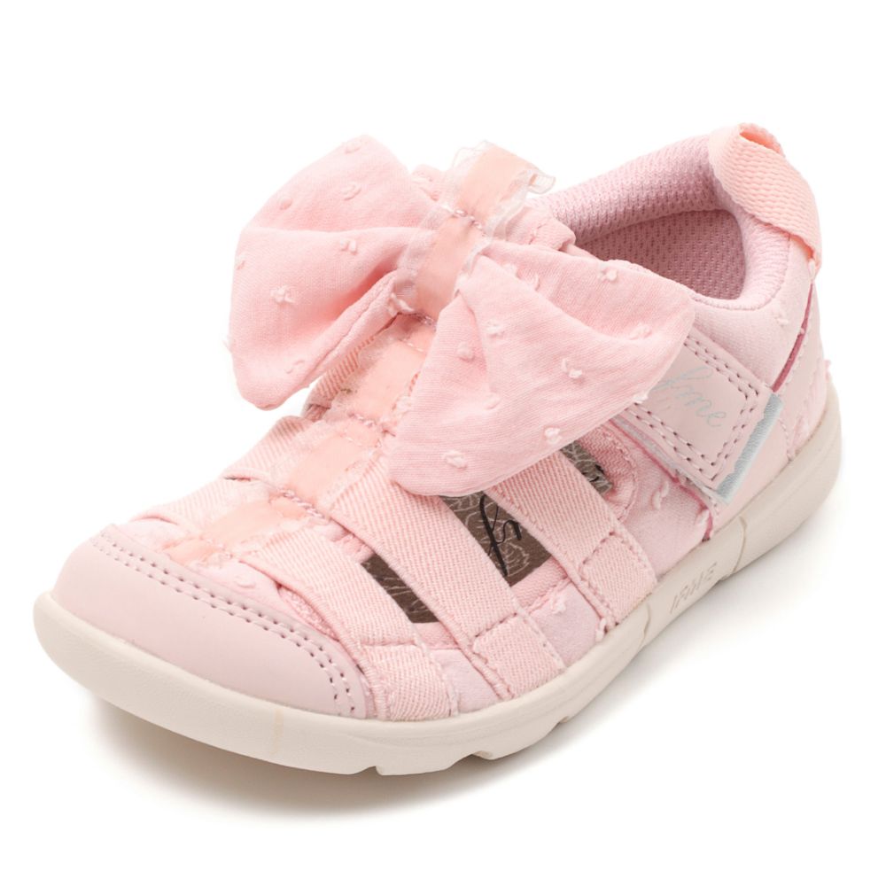IFME CALIN Large Bow Amphibious Sneakers (Direct from Japan) - Healthy Functional Children's Shoes (15-21cm) - Girls' Shoes