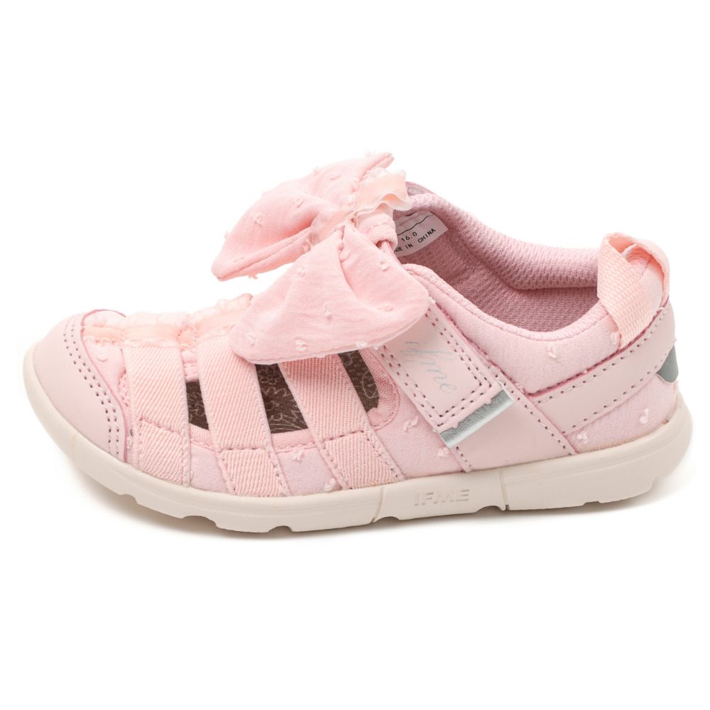 IFME CALIN Large Bow Amphibious Sneakers (Direct from Japan) - Healthy Functional Children's Shoes (15-21cm) - Girls' Shoes