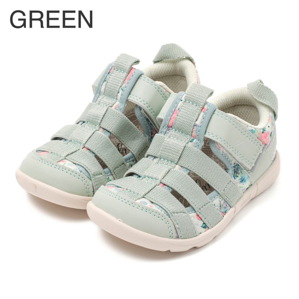 IFME CALIN Watercolor Pattern Amphibious Sneakers (Direct from Japan) - Healthy Functional Children's Shoes (15-21cm) - Girls' Shoes