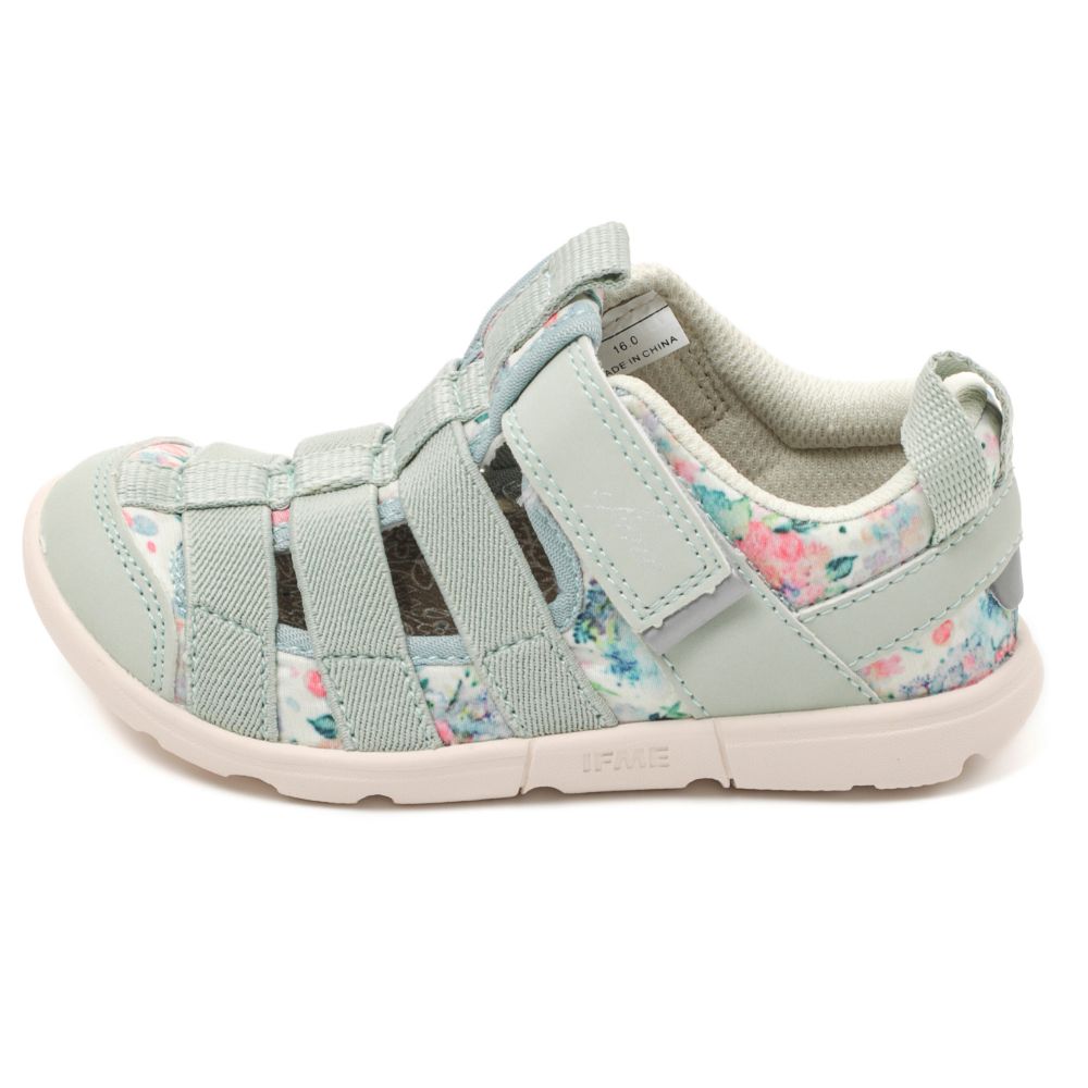 IFME CALIN Watercolor Pattern Amphibious Sneakers (Direct from Japan) - Healthy Functional Children's Shoes (15-21cm) - Girls' Shoes