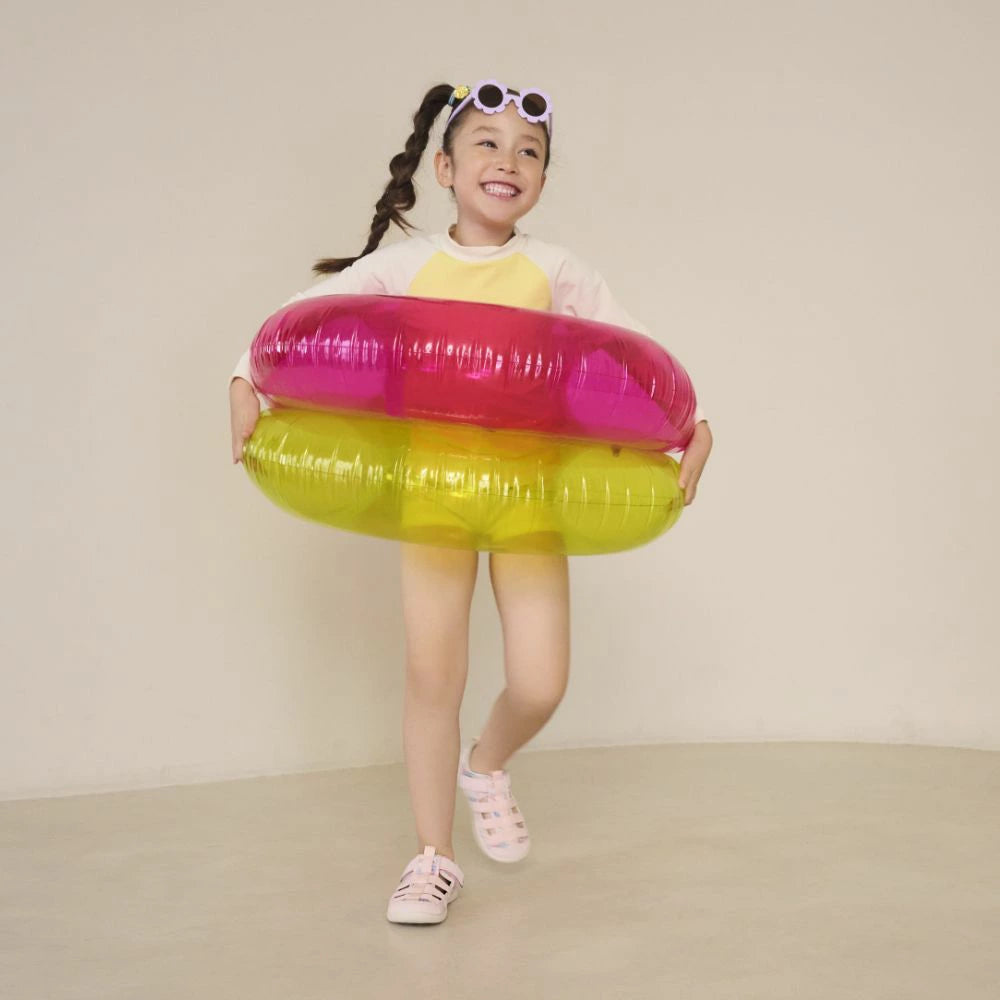 IFME CALIN Watercolor Pattern Amphibious Sneakers (Direct from Japan) - Healthy Functional Children's Shoes (15-21cm) - Girls' Shoes