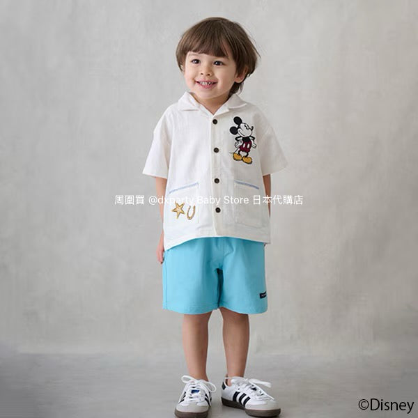 Japanese children's clothing pe#main x Disney shirt 80-130cm boys' summer TOPS