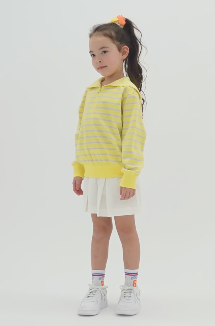 Japanese children's clothing mini#ML sailor collar top 100-140cm girls spring and summer TOPS