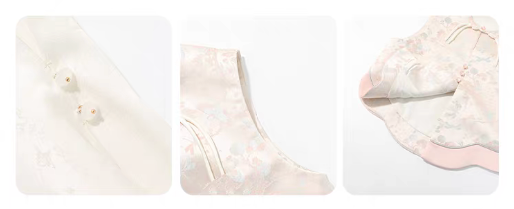 新年童裝 絲感提花紋套裝 100-170cm 女童款 新年中式華服唐裝 新春馬年 2026年