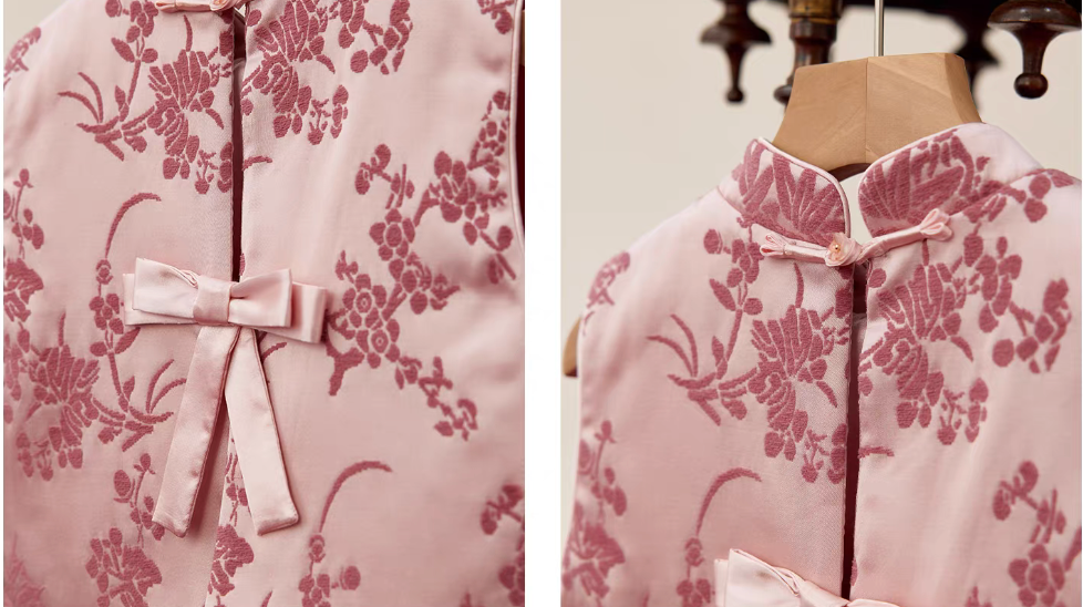 新年童裝 梅傳春禧唐裝背心 90-150cm 女童款 新年中式華服唐裝 新春馬年 2026年 AAA