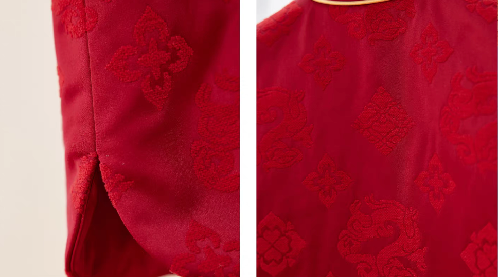 新年童裝 福運綿綿夾棉背心 90-150cm 女童款 新年中式華服唐裝 新春馬年 2026年 AAA