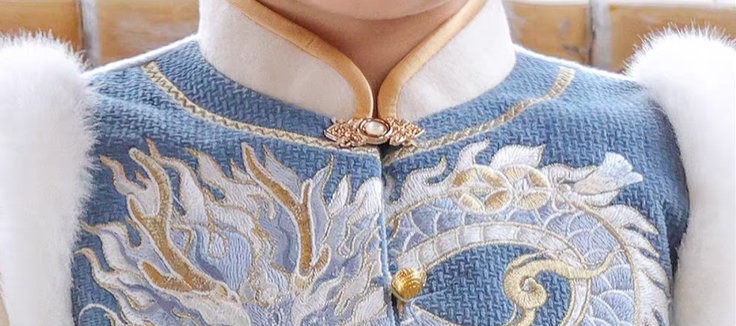 新年童裝 滄海游龍兩件套裝 100-150cm 男童款 新年中式華服唐裝 新春馬年 2026年