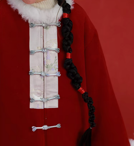 新年童裝 納福古風唐裝 90-160cm 女童款 新年中式華服唐裝 新春馬年 2026年 AAA