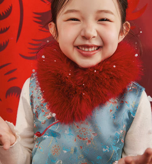 新年童裝 福瀾鯉章唐裝外套/背心旗袍裙 90-150cm 男童款/女童款 新年中式華服唐裝 新春馬年 2026年 AAA