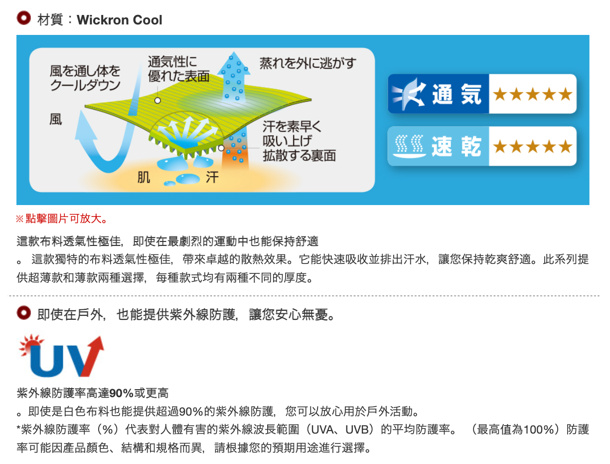 日本童裝 mont-bell 防UV 速乾系列 透氣 運動外套 140-160cm 夏季 OUTERWEAR