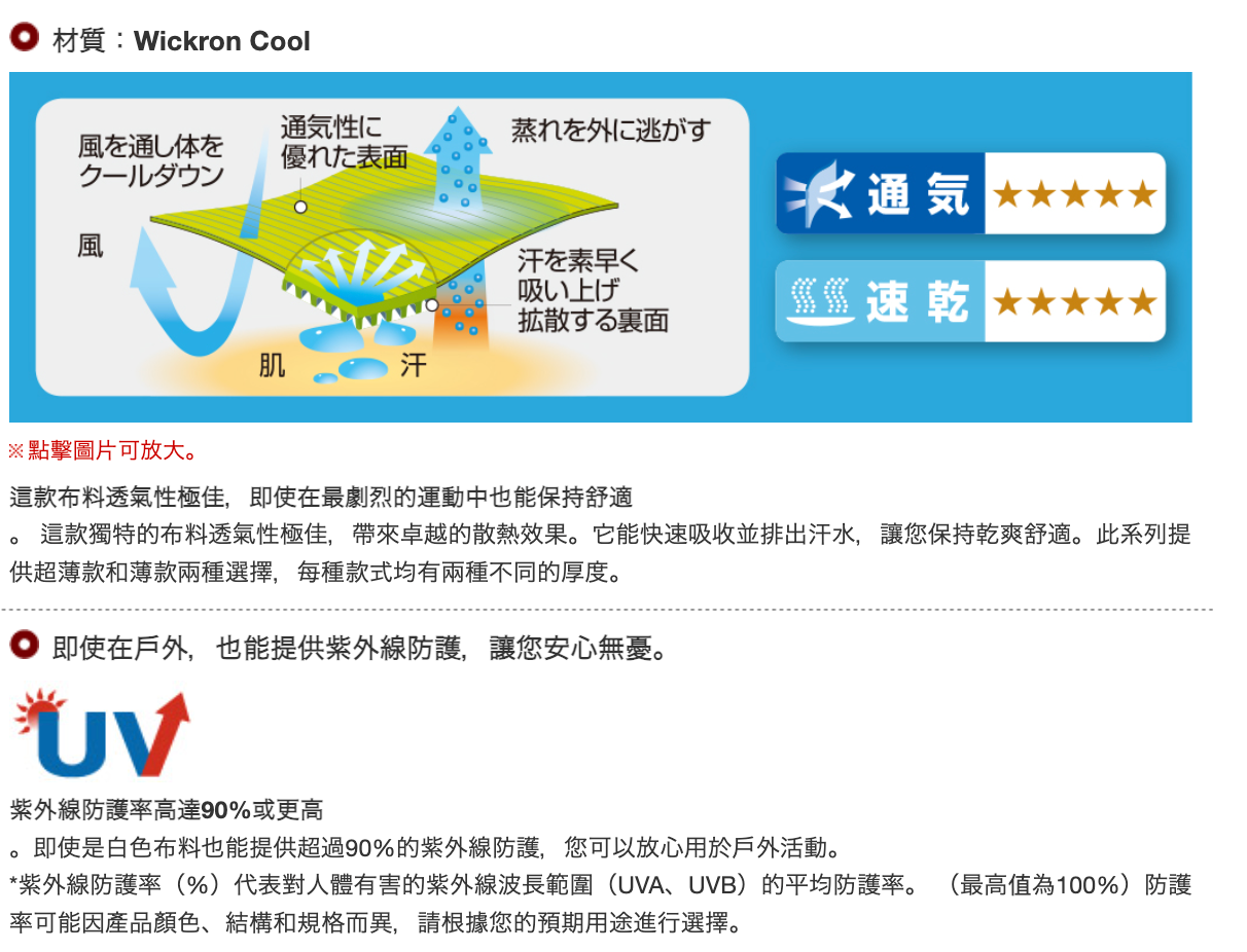 日本童裝 mont-bell 防UV 速乾系列 透氣 運動外套 100-130cm 夏季 OUTERWEAR