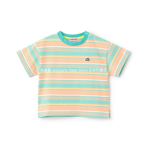 Japanese children's clothing mini#ML striped top 90-140cm boys/girls summer TOPS
