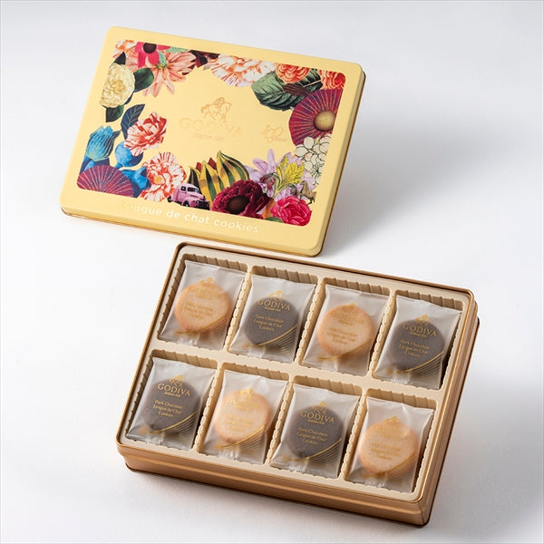 ‼️3/9晚上12點截單‼️日本直送 Godiva 100週年限定 經典雙色朱古力夾心貓舌餅乾禮盒 8/18/30枚入 限定手信 中秋節滿月限定