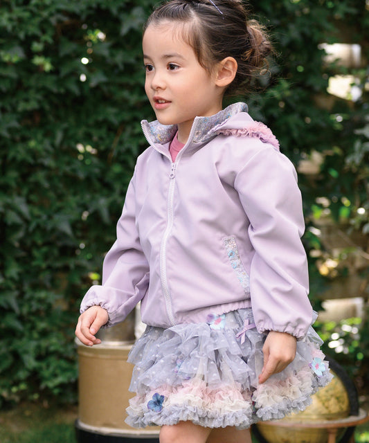 日本童裝 panpantutu 防UV 碎花邊風褸 80-150cm 女童款 夏季 OUTERWEAR