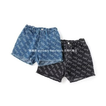 Japanese children's clothing X-girl Stages tassel denim shorts 90-140cm girls summer PANTS