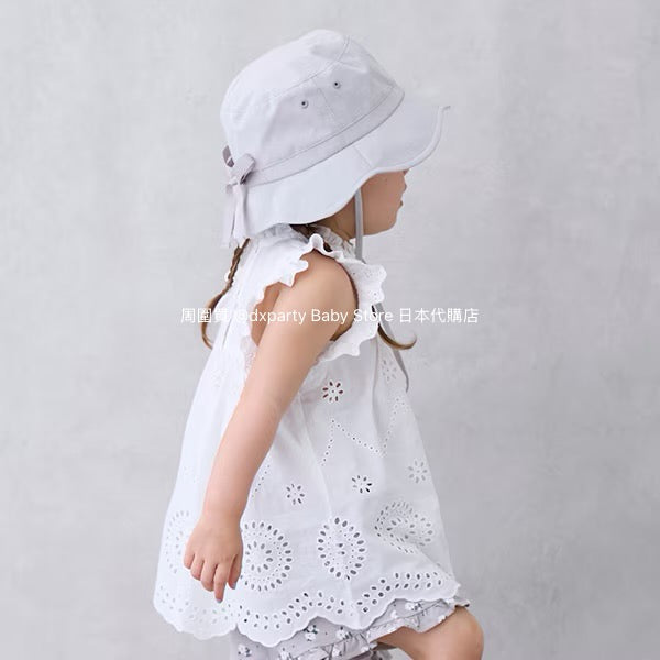 Japanese children's clothing pe#main lace hollow top 80-130cm girls summer TOPS