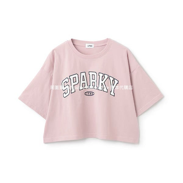 Lovetoxic Japanese children's clothing letter print top 140-170cm girls summer TOPS