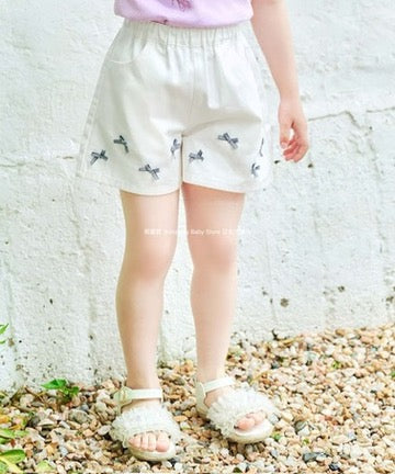 Japanese children's clothing aF#a325 bow shorts 100-160cm girls summer PANTS